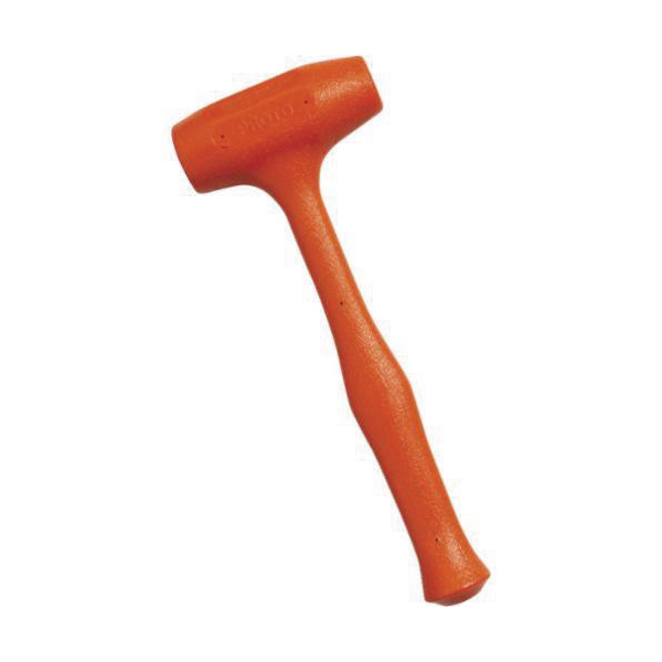Proto&reg; J1368 Mallet, 16-3/4 in OAL, 2-1/4 in Dia Flat Face, 2.3 lb Rubber Head, Hickory Wood Handle