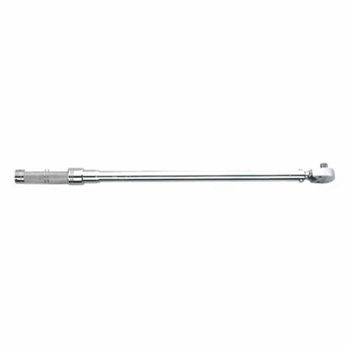 product Proto® J6060A Adjustable Micrometer Torque Wrench, 1/4 in Drive, 10 to 50 in-lb, Ratcheting Head, 1 in-lb Graduation, 9-1/2 in OAL, ASME B107.14M