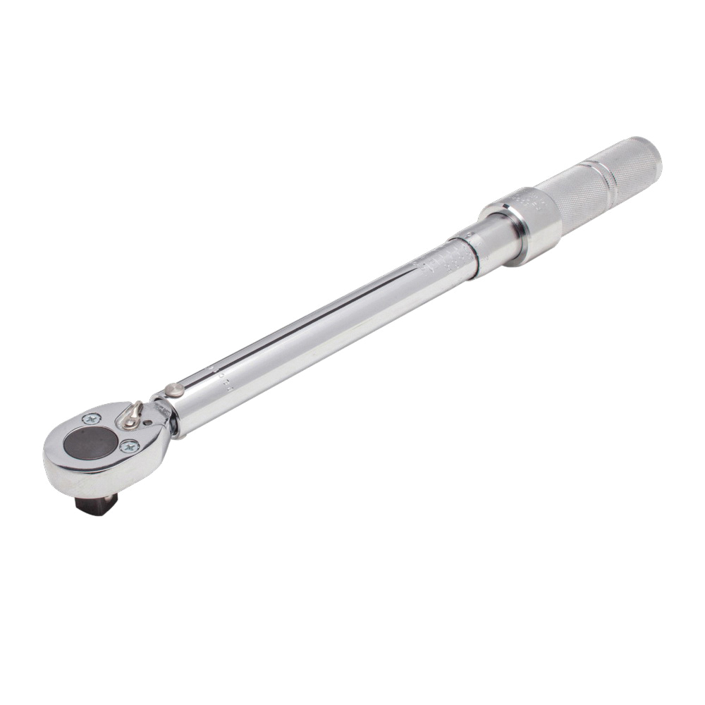 product Proto® J6169F Dual Scale Dial Torque Wrench, 1/4 in Drive, 15 to 75 in-lb, Fixed/Ratcheting Head, 10 in OAL, ASME B107.14M, ISO 6789, 1 in-lb Graduation