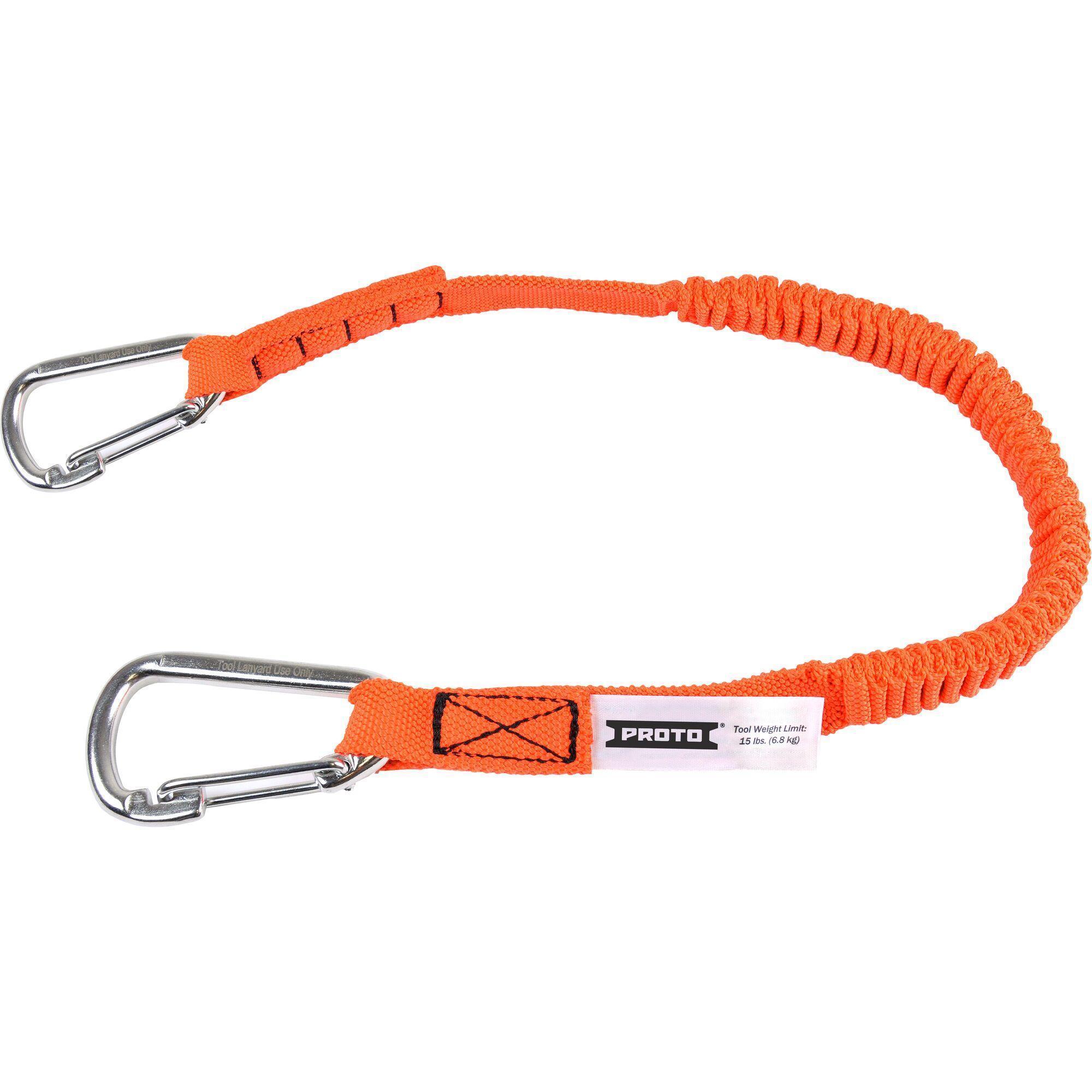 product Proto&reg; JLAN40LBD3LKSW Heavy Duty Tool Lanyard, 40 lb Capacity, Nylon Line/Steel Hardware/Webbing