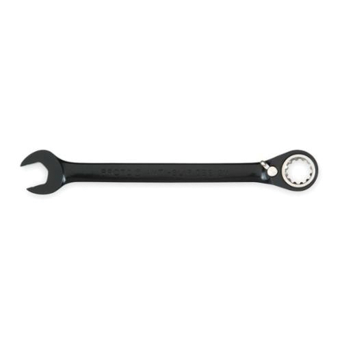 Proto® TorquePlus™ J1210MASD Anti-Slip Design Combination Wrench, 10 mm Wrench, 12 Points, 15 deg Offset, 5 in OAL, Alloy Steel, Satin, ASME B107.100, ANSI B107.9