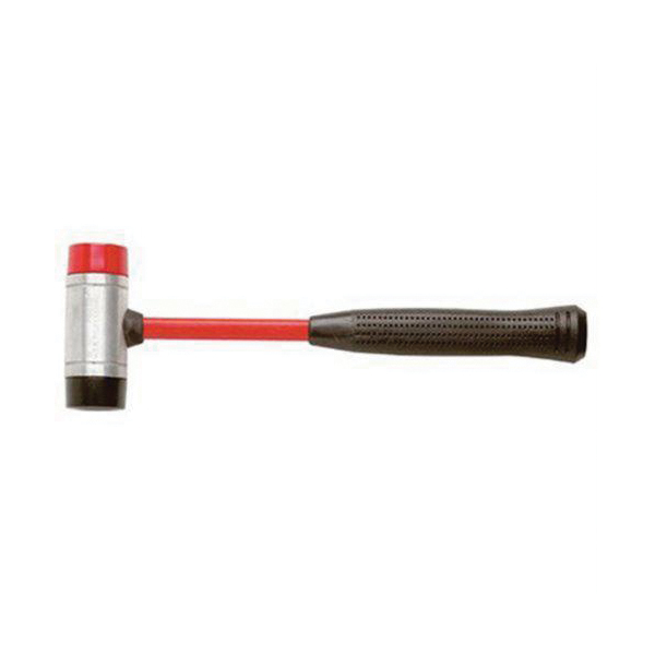 product Proto&reg; JSF250 Soft Face Hammer, 16-1/2 in OAL, 2-1/2 in, 1 to 2.9 in Face Range, 32 oz Replaceable Face, Fiberglass Handle