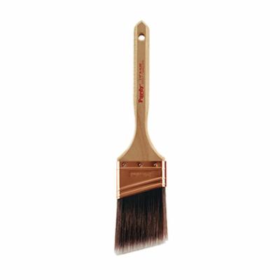 Purdy® 144152730 Pro-Extra® Glide™ Angular Trim Brush, 3 in, 3-7/16 in OAL, Natural Hardwood Handle, Solid Stains