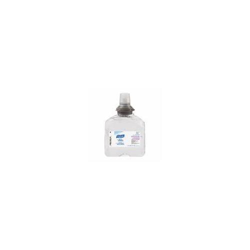 product PURELL® 9651-24 Hand Sanitizer, 4 fl-oz Nominal, Bottle Package, Gel Form, Fruity/Odorless Odor/Scent, Clear/Light Blue