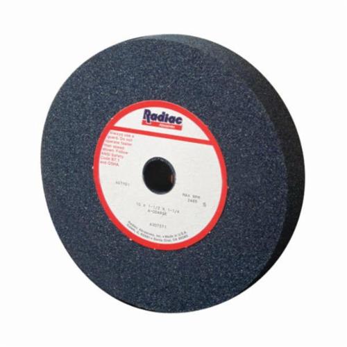 Radiac&reg; A090719 Multi-Purpose Regular Bench and Pedestal Grinding Wheel, 7 in Dia x 1 in THK, 1-1/4 in Center Hole, 60 Grit, Aluminum Oxide Abrasive