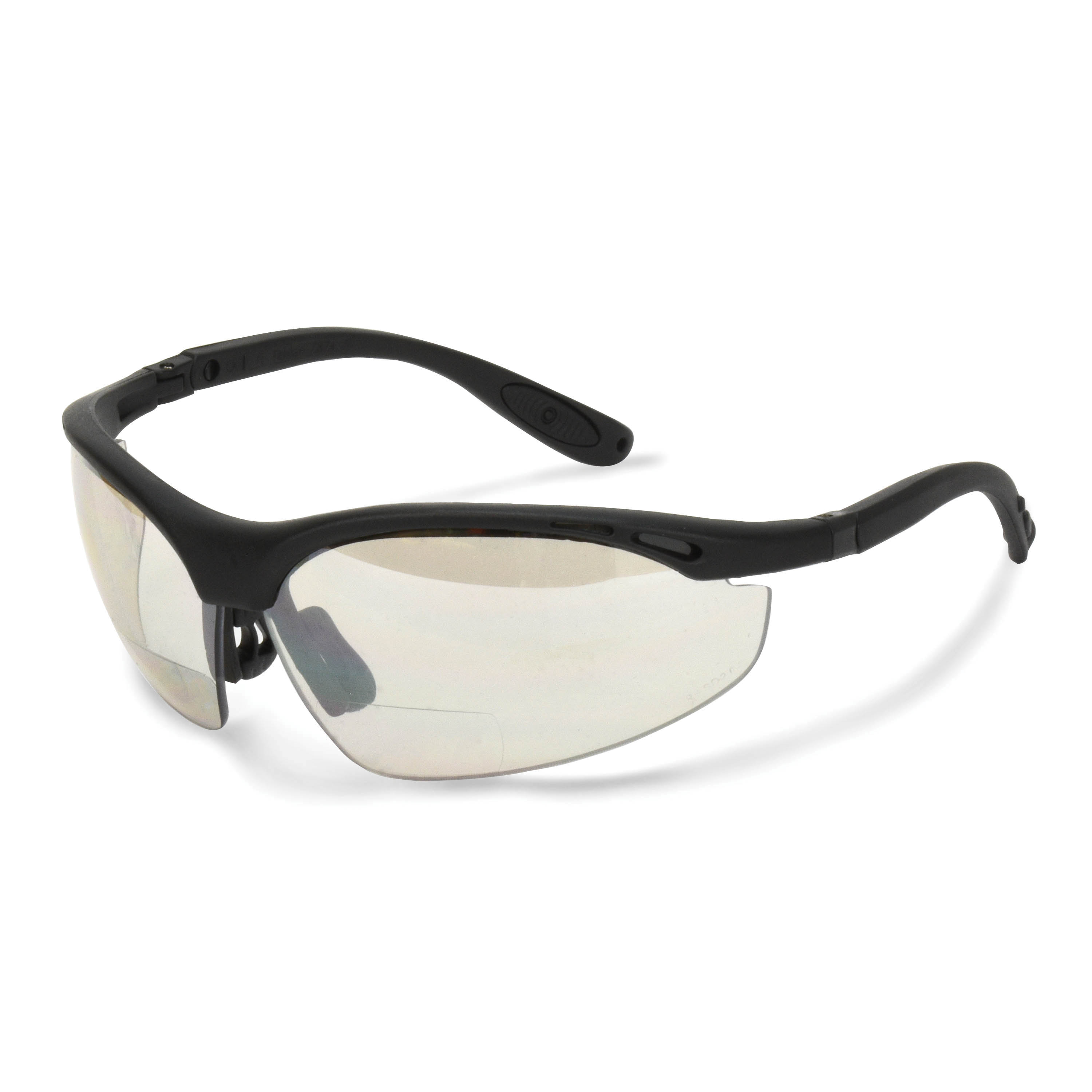Radians&reg; CH1-920 CH1 Cheaters&trade; Bi-Focal Safety Eyewear, Hard Coated, Indoor/Outdoor Lens, Half-Frame Frame, Black, Nylon Frame, Polycarbonate Lens, ANSI Z87.1+
