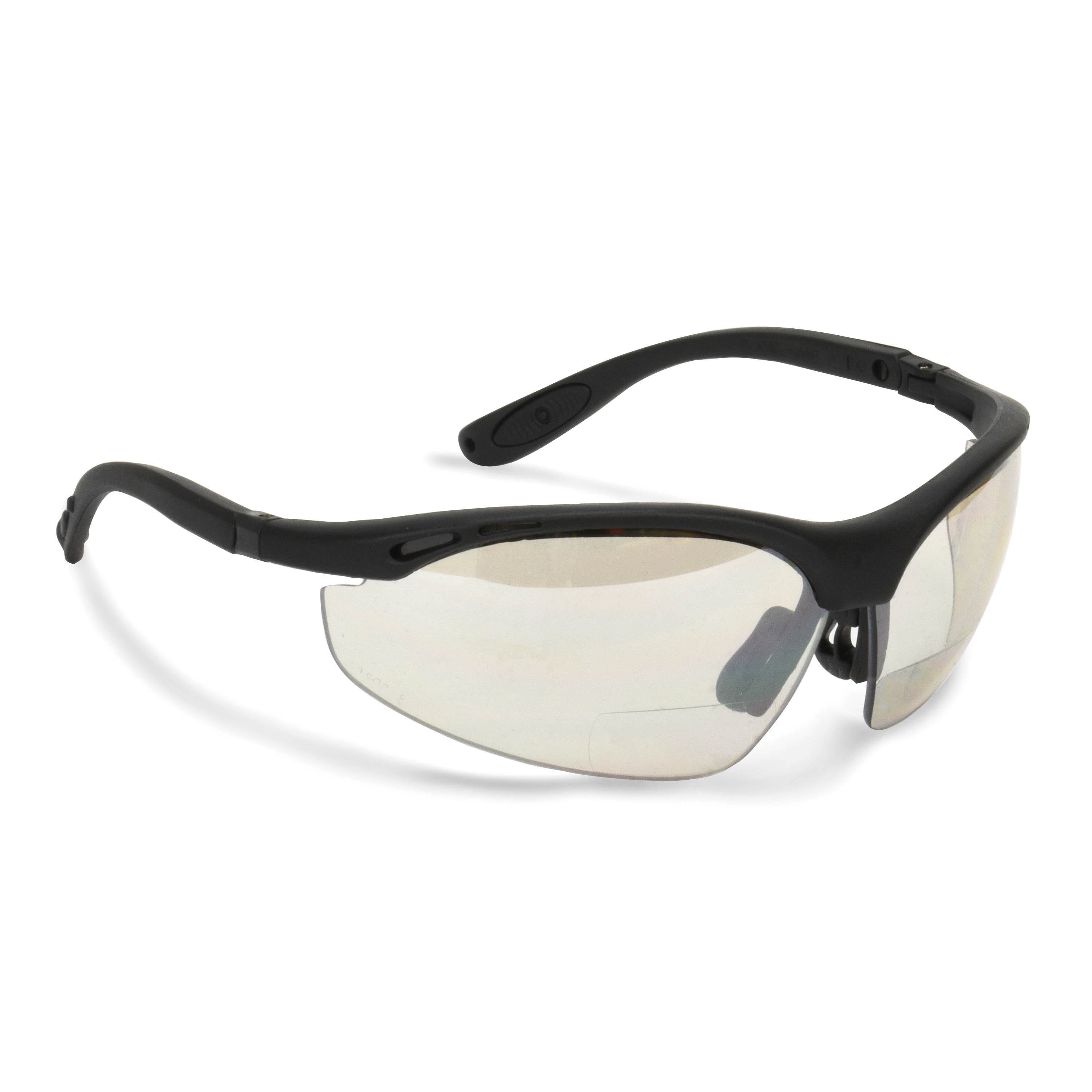 Radians&reg; CH1-920 CH1 Cheaters&trade; Bi-Focal Safety Eyewear, Hard Coated, Indoor/Outdoor Lens, Half-Frame Frame, Black, Nylon Frame, Polycarbonate Lens, ANSI Z87.1+
