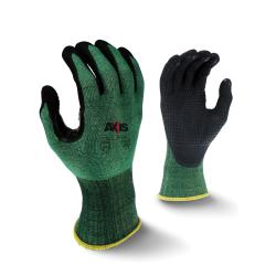 Radians&reg; RWG538M AXIS&trade; Cut Resistant Gloves, M, Foam Nitrile With PVC Dots Coating, HPPE, Resists: Abrasion, Cut, Puncture and Tear, ANSI Cut-Resistance Level: A2