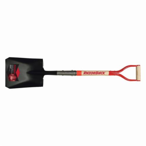 True Temper® 1681400 Scoop Shovel, Aluminum Blade, 27 in Handle Length, Hardwood Handle