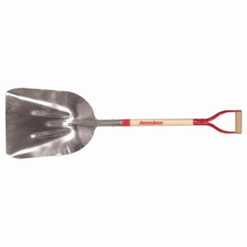 Razor-Back® 44124 Square Point Shovel With Tab Socket, Steel Blade, 48 in Handle Length, Hardwood Handle