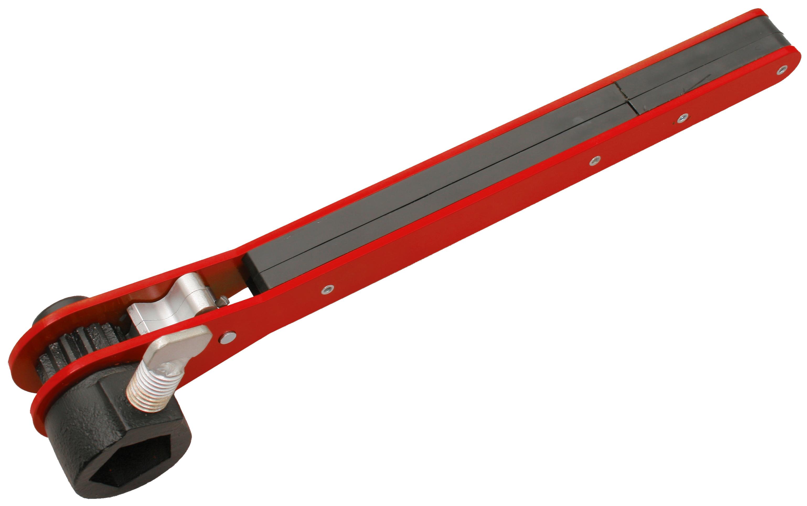 Reed 02397 Ratcheting Hydrant Wrench, 18 in L, For Use With 1-3/4 in Pentagon and 1-1/4 in Square Hydrant Nuts