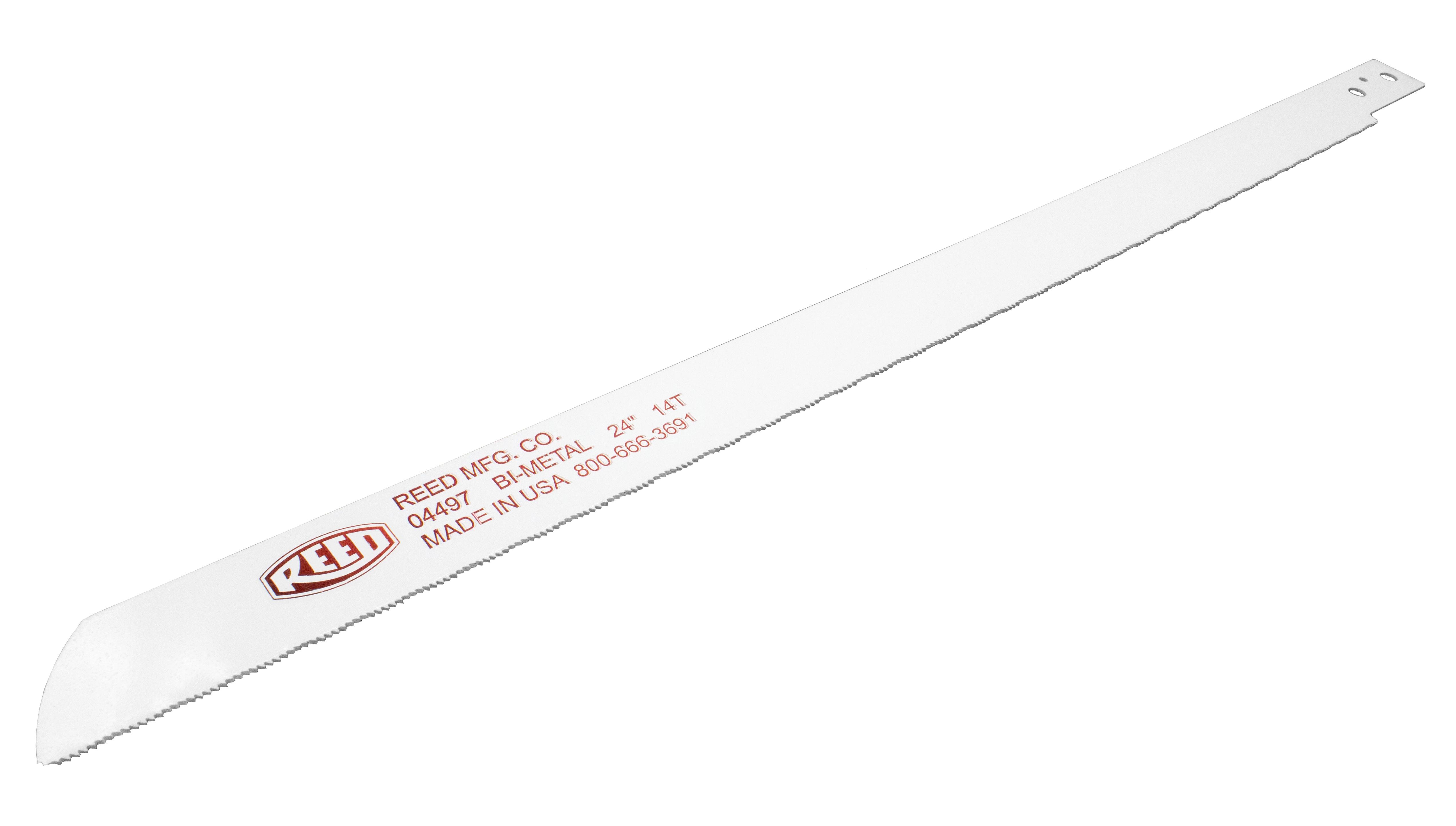 Reed 04497 Portable Power Hack Saw Blade, For Use With: Saw It&reg; SAWITSD2 Pneumatic Saw, 14 TPI