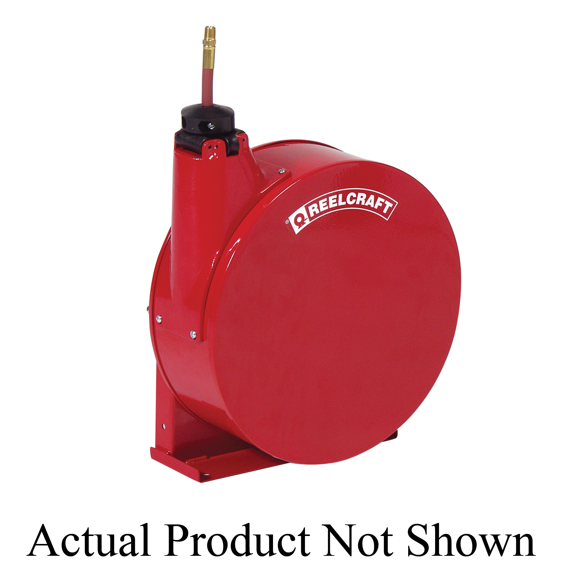 Reelcraft&reg; A5825 ELP Premium Duty Low Pressure Enclosed Style Hose Reel, 1/2 in ID x 3/4 in OD x 25 ft L Hose, 300 psi Pressure, 16-1/4 in Dia x 2-1/2 in W Reel, Domestic