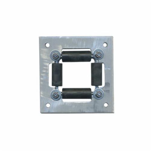 Reelcraft&reg; 600168 4-Way Square Hose Roller Guide Assembly, 1/2 to 3/4 in ID x 9/10 to 1-19/50 in OD, Aluminum Base/Delrin Roller, Domestic