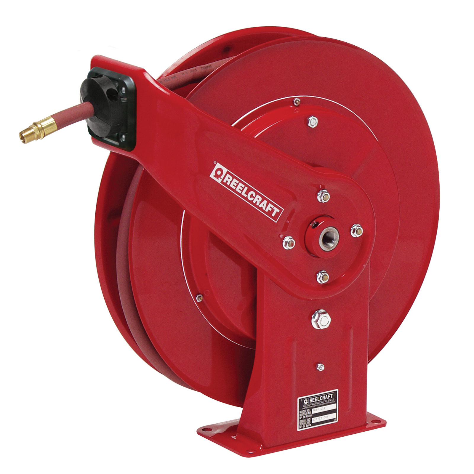 Reelcraft® 5635 OLP 5000 Low Pressure Premium Duty Hose Reel With Hose, 3/8 in ID x 3/5 in OD x 35 ft L Hose, 300 psi Pressure, 14 in Dia x 2-1/2 in W Reel, Domestic