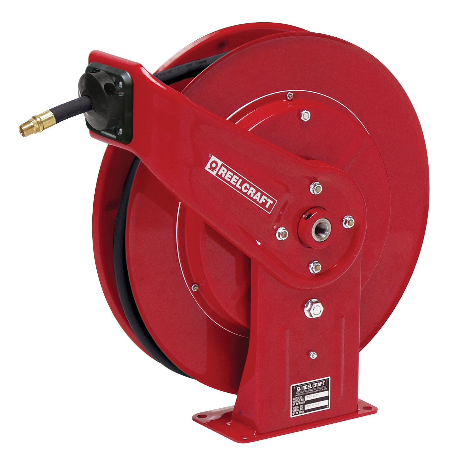 Reelcraft® B5635 OLP 5000 Full Flow Swivel Premium Duty Hose Reel, 3/8 in ID x 0.6 in OD x 35 ft L Hose, 300 psi Pressure, Domestic