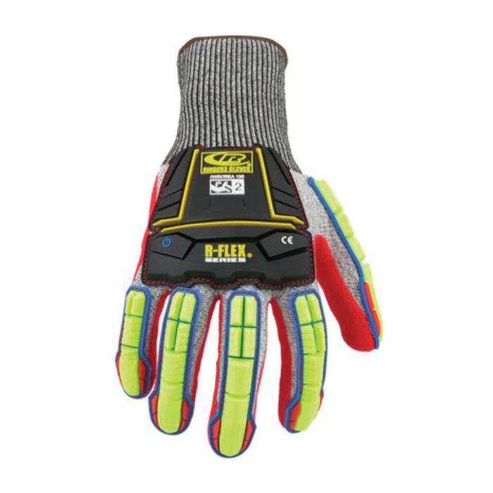Ringers&reg; 065G-09 Light Duty Impact-Resistant Gloves, 9, HPPE/Nitrile, Knit Wrist Cuff, ANSI Cut-Resistance Level: A4