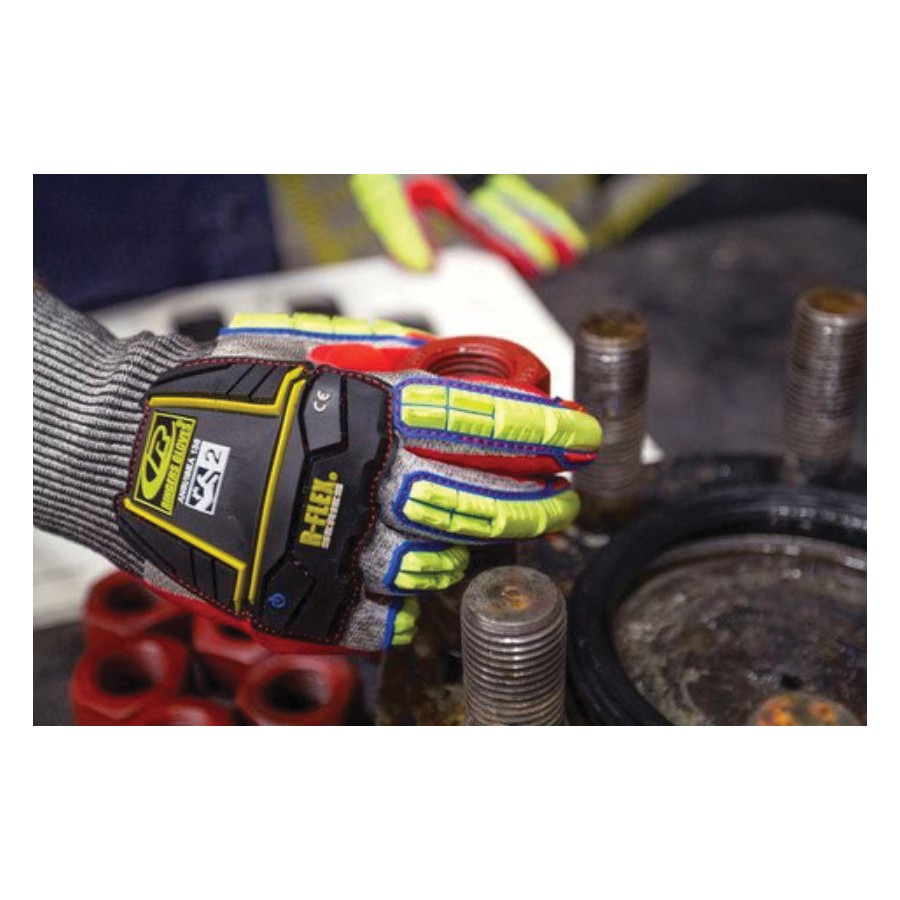 Ringers&reg; 065G-09 Light Duty Impact-Resistant Gloves, 9, HPPE/Nitrile, Knit Wrist Cuff, ANSI Cut-Resistance Level: A4