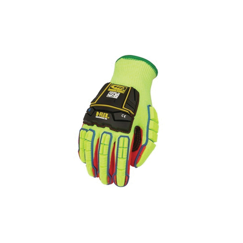 Ringers&reg; 085-07 R-Flex&reg; Series Light Duty Impact-Resistant Gloves, XS, HPPE/TPR, Knit Wrist Cuff, ANSI Cut-Resistance Level: A6