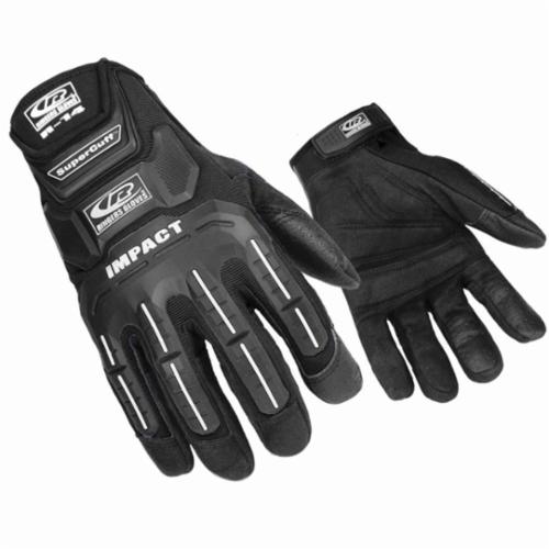 Ringers&reg; 143-9 R-14/143 Impact-Resistant Gloves, M, Synthetic Leather/Spandex&reg;/Thermoplastic Rubber, Adjustable Cuff, ANSI Cut-Resistance Level: 1