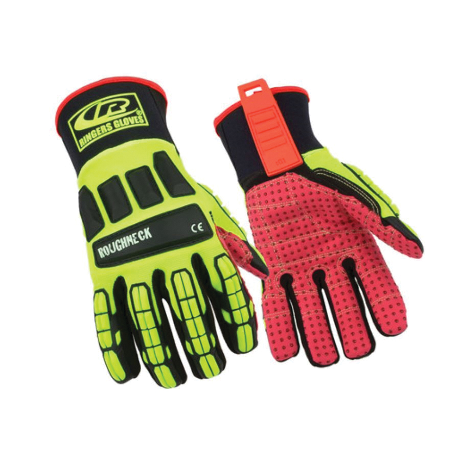 Ringers&reg; 267G-10 R-267 Heavy Duty Impact-Resistant Gloves, 10, Kelvar&reg;/Synthetic Leather, Slip-On Cuff, ANSI Cut-Resistance Level: A2