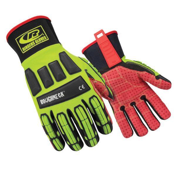 Ringers&reg; 267G-10 R-267 Heavy Duty Impact-Resistant Gloves, 10, Kelvar&reg;/Synthetic Leather, Slip-On Cuff, ANSI Cut-Resistance Level: A2