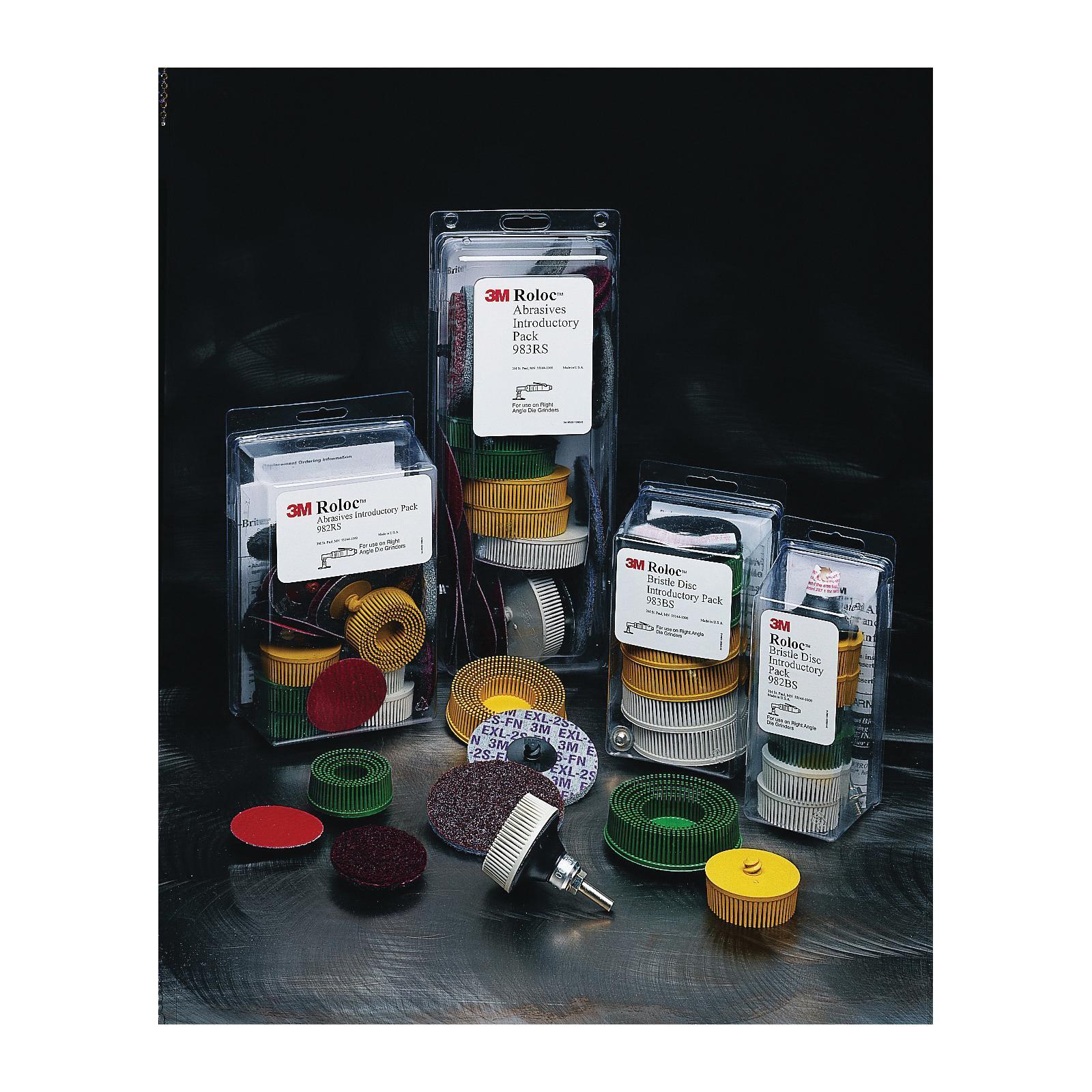 product 3M™ Roloc™ Bristle Disc Kit 983BS, 3 in, 5 Packs/Case