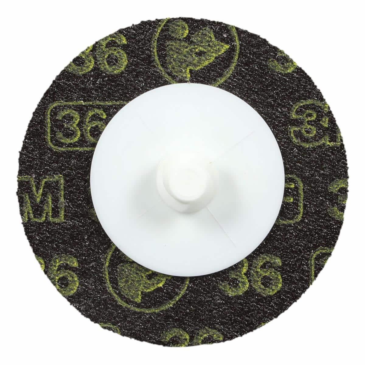 CGW&reg; 59915 Laminated Coated Abrasive Quick-Change Disc, 2 in Dia, 80 Grit, Fine Grade, C3 Ceramic Abrasive, Roll-On Attachment