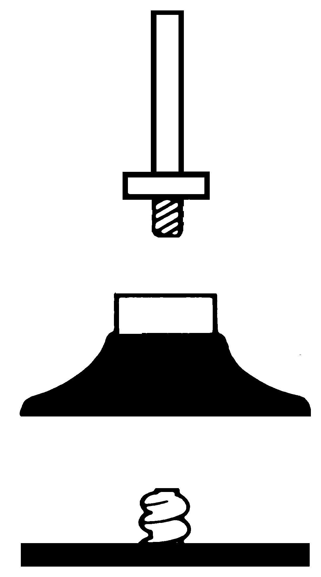 Roloc&trade; 7000045281 Quick Change Disc Pad, 4 in Dia Pad, Type TR Attachment