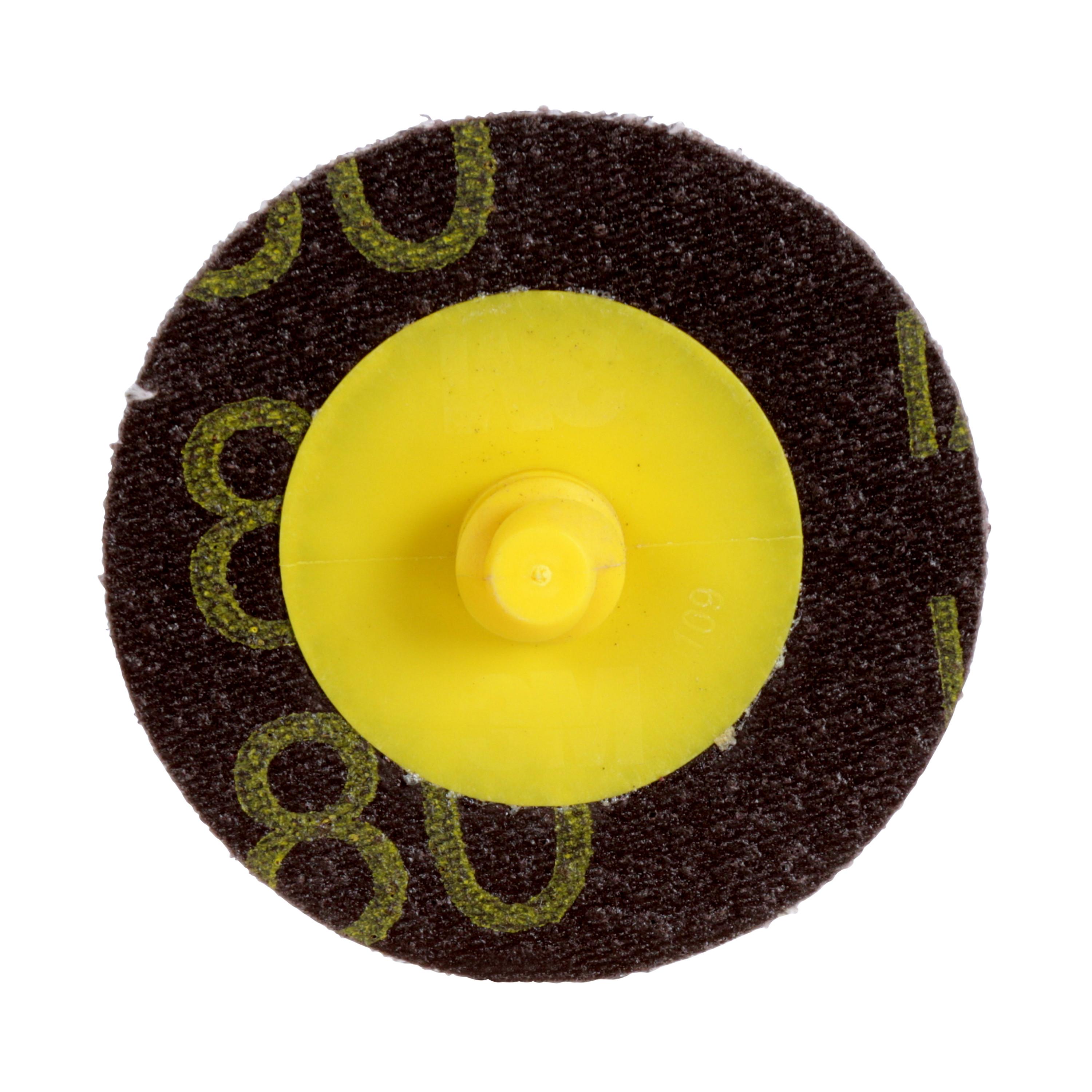 Roloc&trade; 7000000371 361F Disc, 2 in Dia Disc, 36 Grit, Aluminum Oxide Abrasive, TR Attachment
