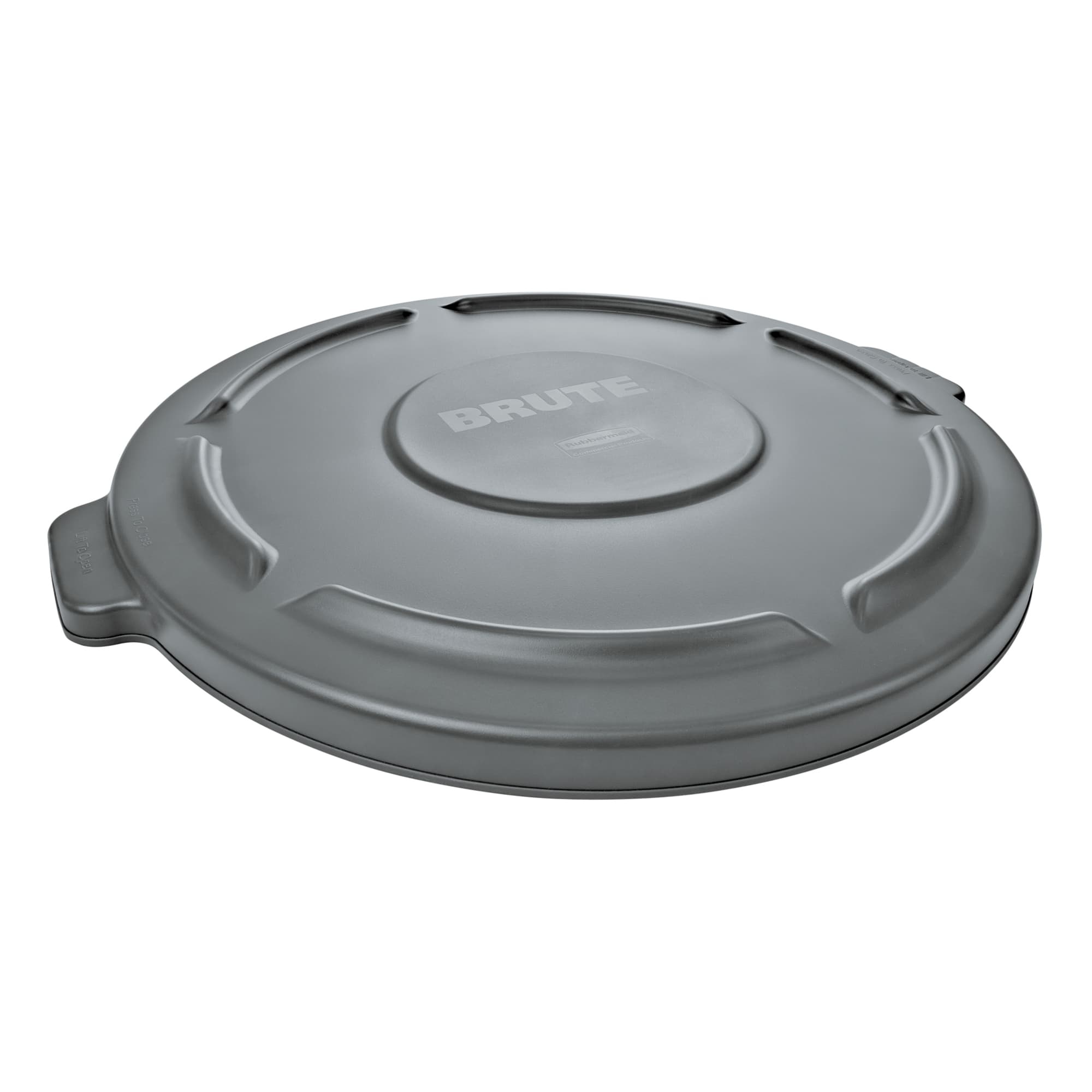 Rubbermaid&reg; BRUTE&reg; FG264560GRAY Container Lid, Round Container, Plastic, Gray, 24-1/2 in L x 24-1/2 in W