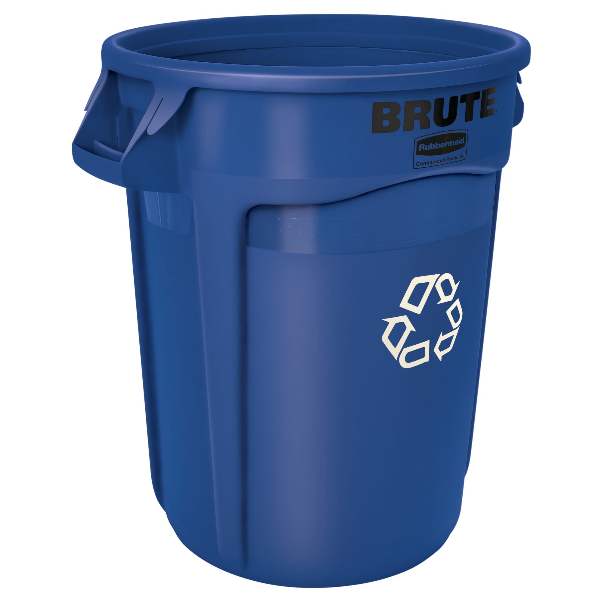 Rubbermaid&reg; FG356973BLUE 3569-73 Sleek Design Recycling Container, 23 gal, 16-1/2 in L, Plastic, Bottle/Can/Paper/Plastic Recycling, 1 Openings, Blue