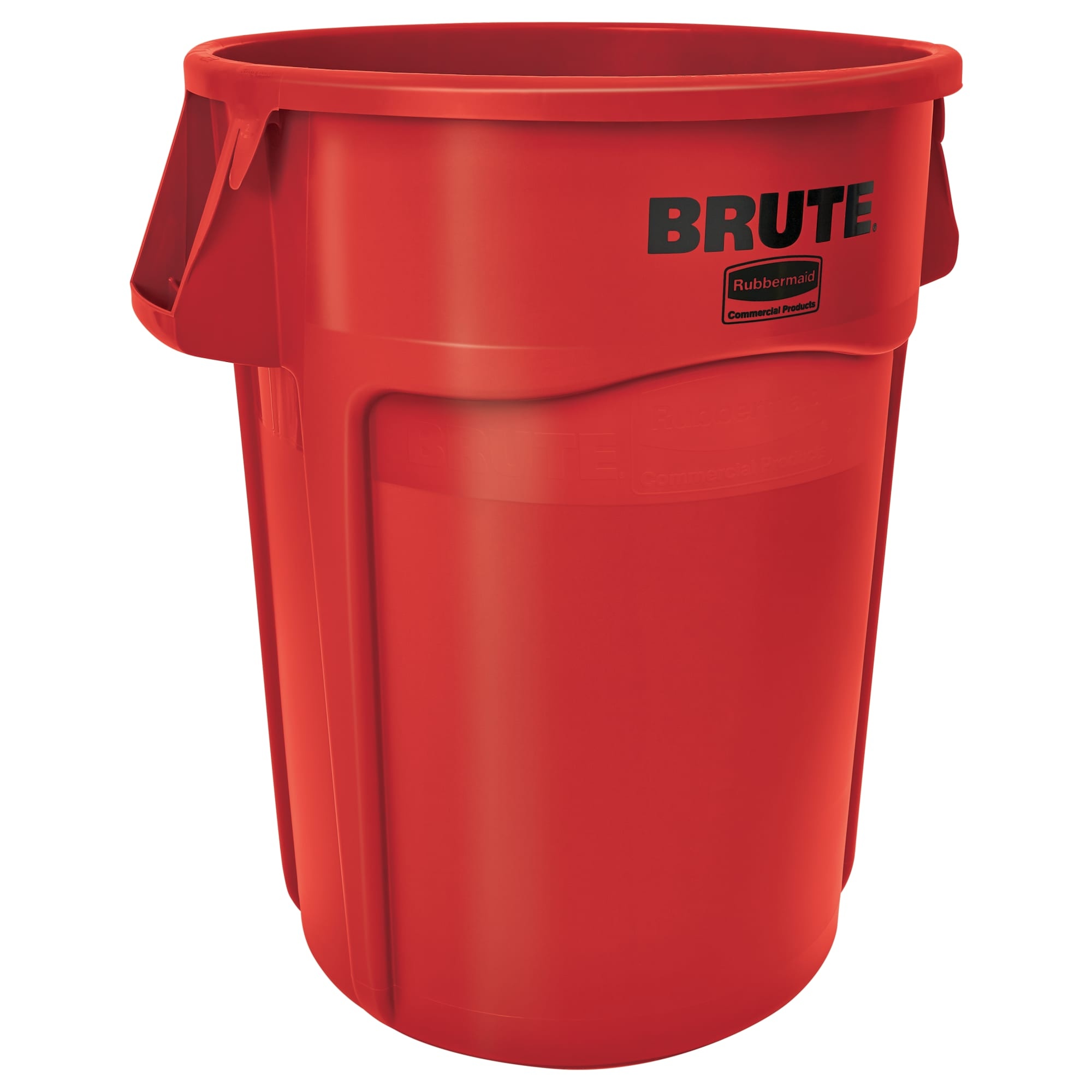 Rubbermaid&reg; BRUTE&reg; FG264360BLA Utility Waste Container, 44 gal Capacity, Round, 24 in Dia, 31-1/2 in H, Plastic, Black