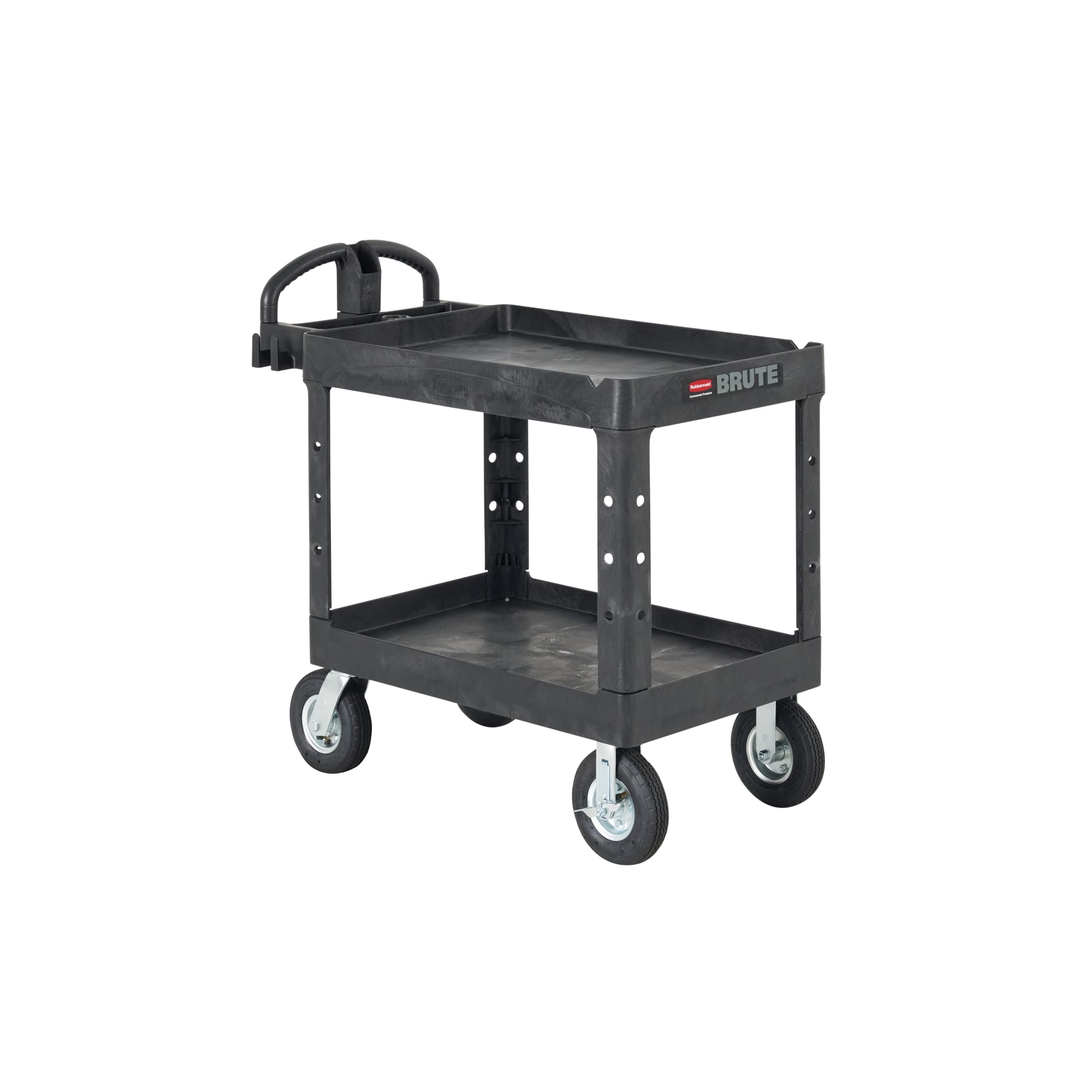 Rubbermaid&reg; FG452500BLA Utility Cart, 43.9 in L x 25.9 in W x 33.3 in H, 500 lb Load, Black