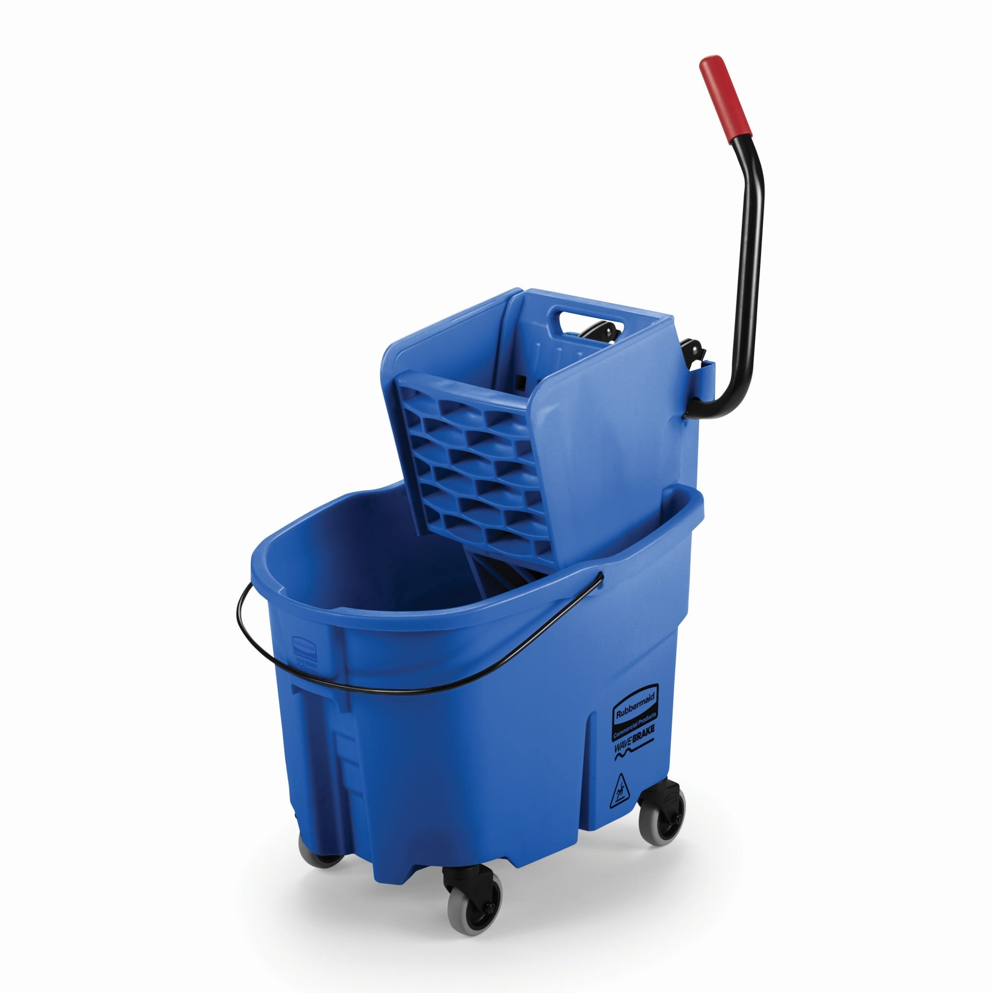 Rubbermaid&reg; FGQ90088YEL Press Wring Bucket, 28 qt Capacity, 26.695 in L, Plastic Handle, Plastic, Yellow