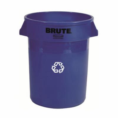 Rubbermaid® Slim Jim® FG782200BRN 7822 Wall Mount Profile Container, 15 gal Capacity, 19-1/2 in L, ABS/Polypropylene, Brown