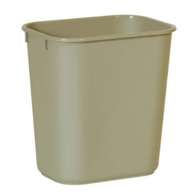 Rubbermaid® FG295700GRAY Large Deskside Wastebasket, 41-1/4 qt, 15.2 in L, LLDPE, Gray