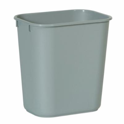 Rubbermaid® FG295700BLA Large Deskside Wastebasket, 41-1/4 qt, 15.2 in L, LLDPE, Black