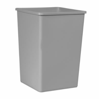 Rubbermaid® Untouchable® FG395800BEIG Trash Container, 35 gal Capacity, 19-1/2 in L, LLDPE, Beige