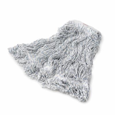 Rubbermaid® Super Stitch® FGD51306WH00 D513-06 Standard Finish Mop, L, 21-1/2 in L x 6 in W, 1 in Headband, White