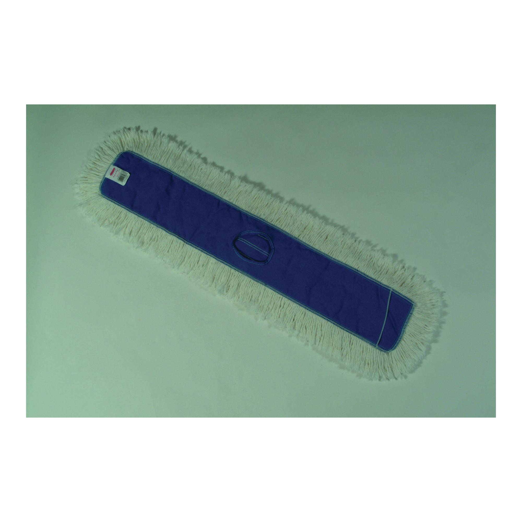Rubbermaid® FGJ35300BL00 Twisted Loop Dust Mop, 24 in L x 5 in W, Synthetic Fiber, Blue