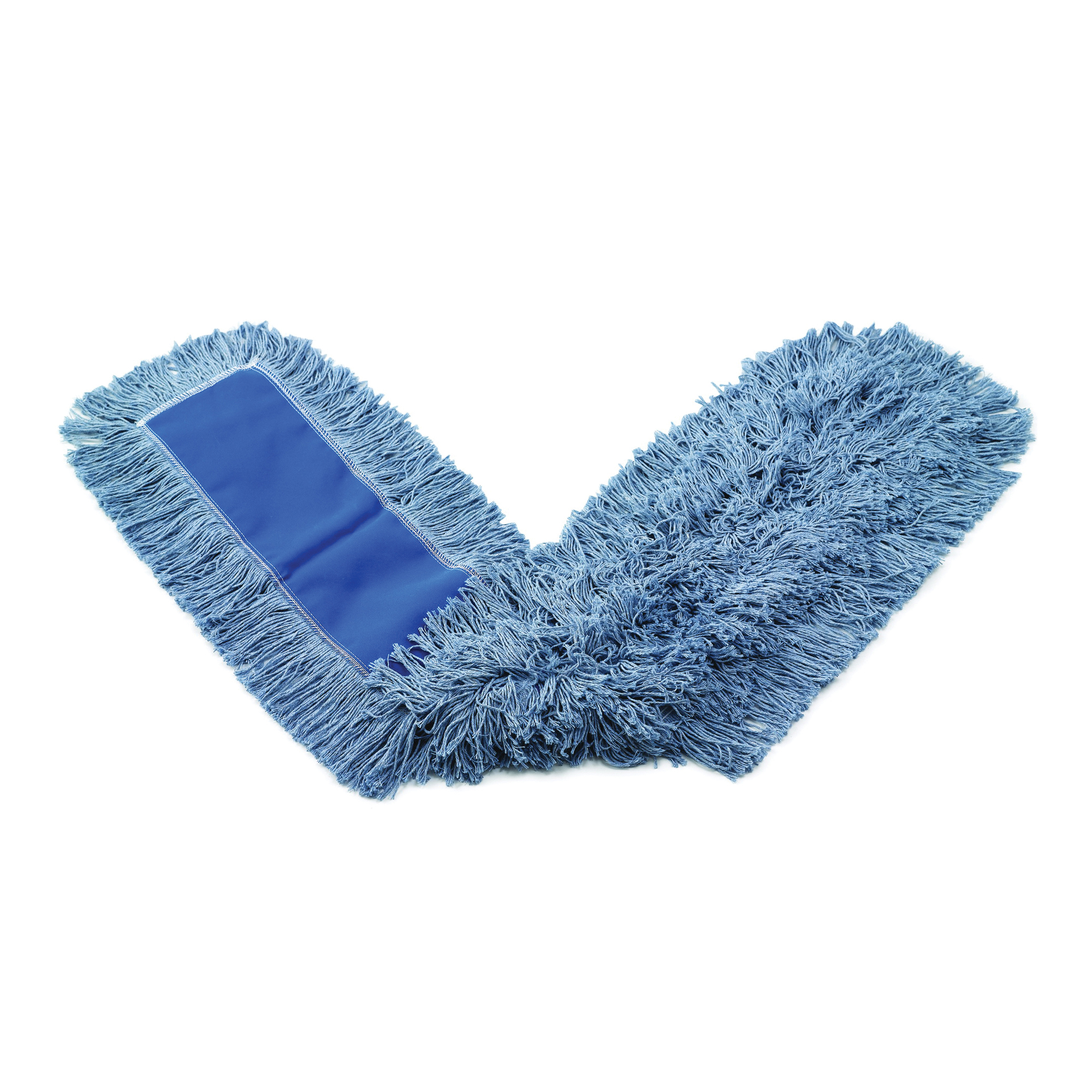 Rubbermaid® FGK15500 BL00 K155 Cut-End Dust Mop, 36 in L x 5 in W, Synthetic, Blue