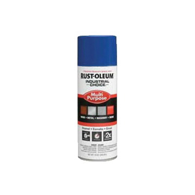 Rust-Oleum&reg; 1624830 1600 System Multi-Purpose Enamel Spray Paint, 12 oz Container, Liquid Form, Safety Blue, 12 to 15 sq-ft/can Coverage