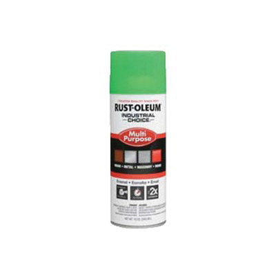 Rust-Oleum&reg; 1632830 1600 System Multi-Purpose Enamel Spray Paint, 12 oz Container, Liquid Form, Fluorescent Green, 12 to 15 sq-ft/can Coverage
