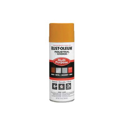 Rust-Oleum&reg; 1643830 1600 System Multi-Purpose Enamel Spray Paint, 12 oz Container, Liquid Form, School Bus Yellow, 12 to 15 sq-ft/can Coverage