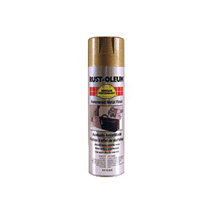Rust-Oleum&reg; 209563 V2100 System High Performance Rust Preventative Spray Paint, 15 oz Container, Liquid Form, Metal Gold, 14 sq-ft/gal Coverage