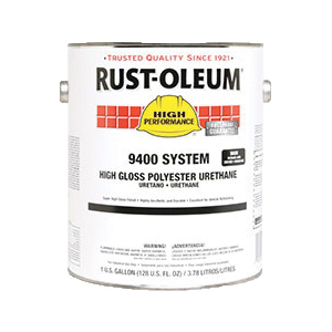 Rust-Oleum&reg; 9492402 9400 System 2-Component Polyester Urethane Coating, 1 gal Container, Liquid Form, White, 260 to 560 sq-ft/gal Coverage