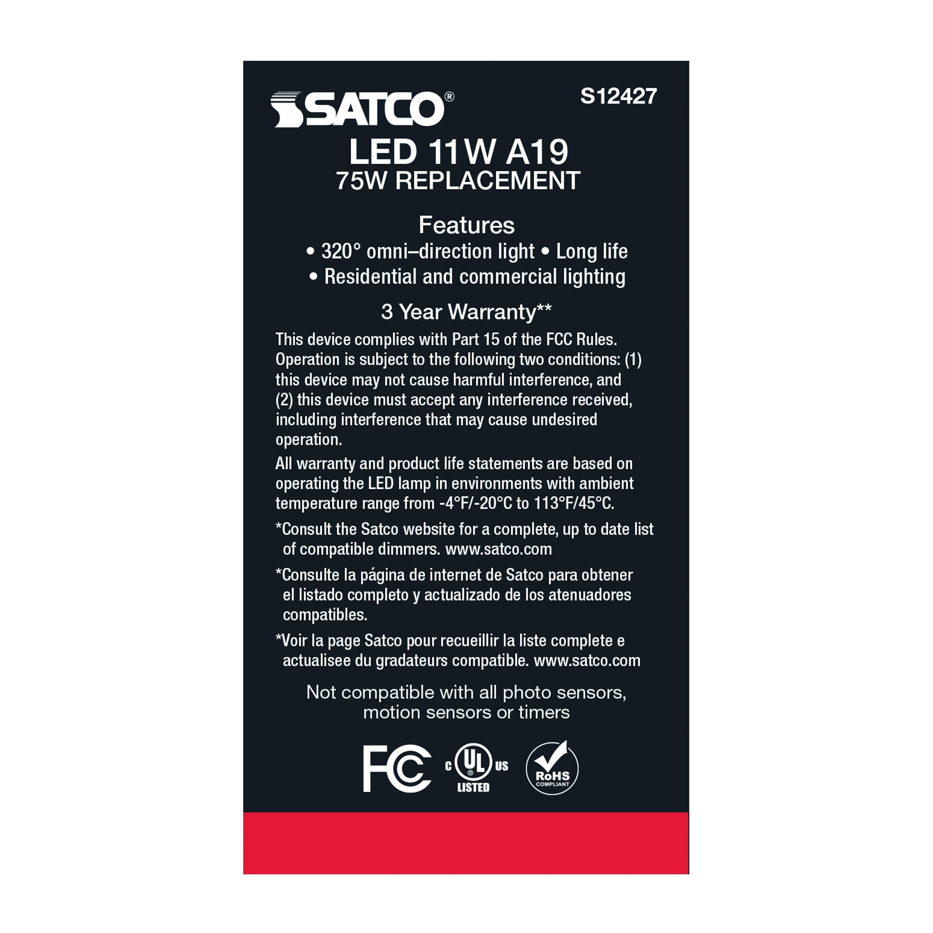 SATCO&reg; S12427