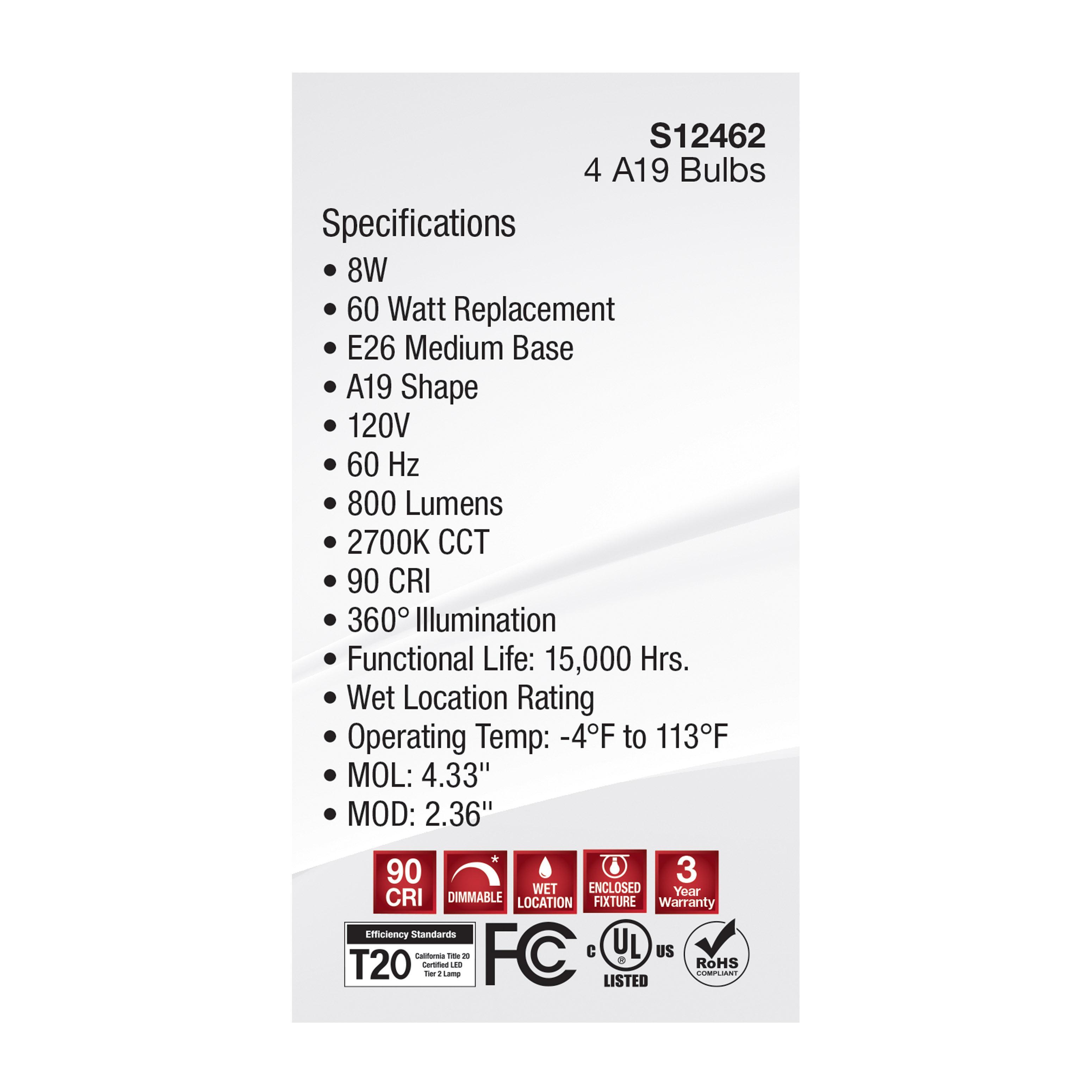 SATCO&reg; S12462