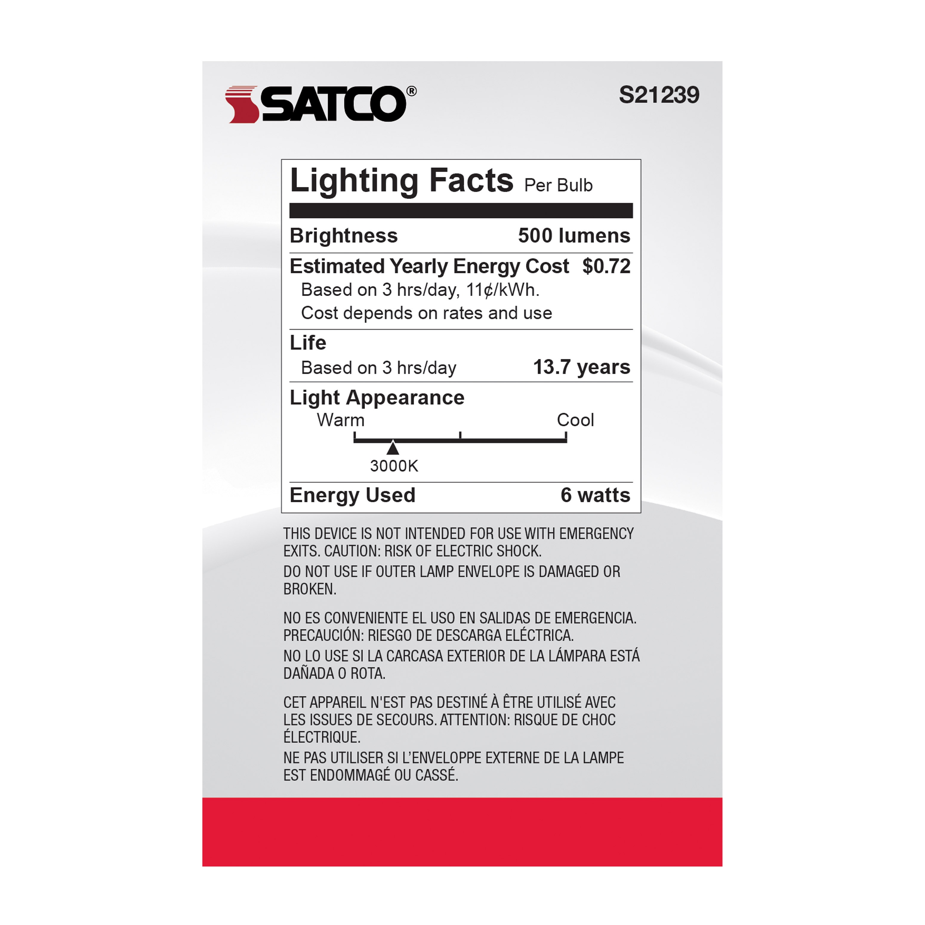 SATCO&reg; S21239